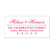 Elegant Script Bruiloft Namen Formeel Retouradres