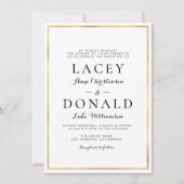 Elegant script bruiloft uitnodiging (Voorkant)