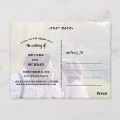 ELEGANT SCRIPT BRUILOFT VOOR ALTIJD DANKBAAR BRIEF BRIEFKAART (Achterkant)