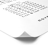 Elegant Script bruiloft welkom zitgrafiek Poster (Hoek)