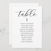 Elegant Script Bruiloft Zitkaart Kaart (Voorkant / Achterkant)