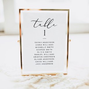 Elegant Script Bruiloft Zitkaart Kaart