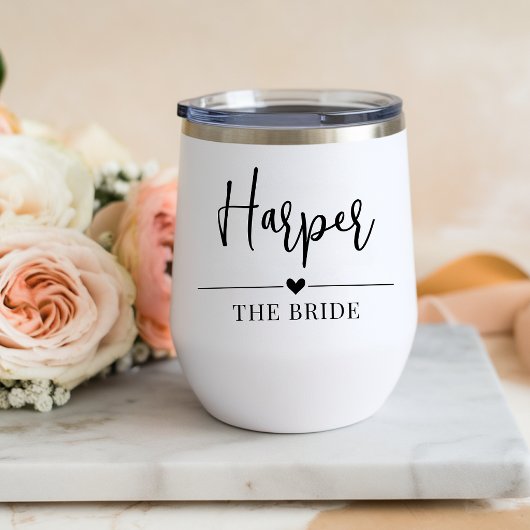 Elegant Script Bruiloftsshower Favor Persoonlijk
