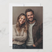 Elegant Script Budget Trouwen Vrijgezellenfeest Fo Kaart (Achterkant)