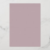 Elegant Script Burnished Lavender 2 Folie Uitnodiging (Achterkant)