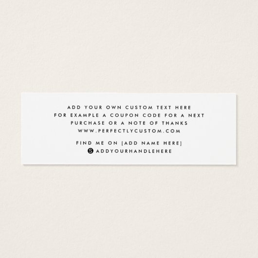 Elegant script business Bedankt dat je kaart hebt (Achterkant)