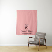 Elegant Script Business Logo Branding Display Wandkleed (In situ)