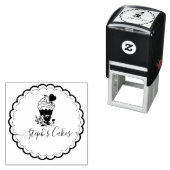 Elegant script Cakery logo business Zelfinktende Stempel (In situ)