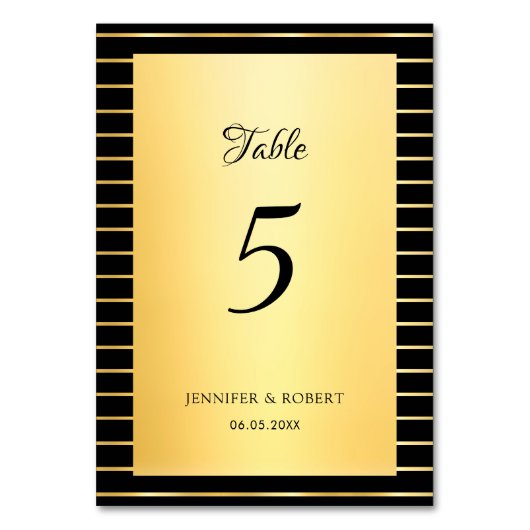 Elegant Script Calligrafie Zwart En Goud Template Kaart (Achterkant)