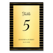 Elegant Script Calligrafie Zwart En Goud Template Kaart (Voorkant)