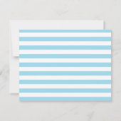 Elegant Script Calligraphy A Note from Baby Blue Notitiekaartje (Achterkant)