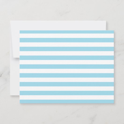 Elegant Script Calligraphy A Note from Baby Blue Notitiekaartje (Achterkant)