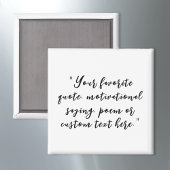 Elegant Script Calligraphy Aangepaste offerte Magneet