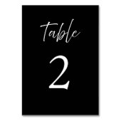 Elegant Script Calligraphy Black Wedding Kaart (Achterkant)