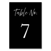 Elegant Script Calligraphy Black Wedding Kaart (Achterkant)