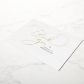 Elegant Script Calligraphy Bridesmaid Bedankt Folie Uitnodiging (Gedraaid)