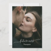 Elegant Script Calligraphy Dark Grey Vrijgezellenf Kaart (Achterkant)