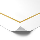 Elegant Script Calligraphy Gold Weduwen Welkom Poster (Hoek)