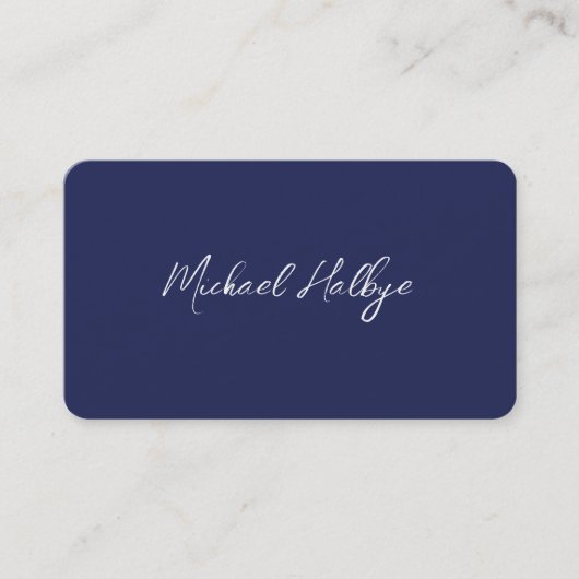 Elegant Script Calligraphy Modern LogoProfessional Visitekaartje (Voorkant)