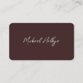 Elegant Script Calligraphy Modern LogoProfessional Visitekaartje (Voorkant)