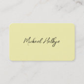 Elegant Script Calligraphy Modern LogoProfessional Visitekaartje (Voorkant)