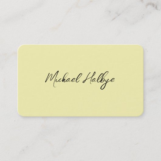 Elegant Script Calligraphy Modern LogoProfessional Visitekaartje (Voorkant)