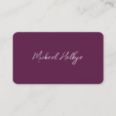 Elegant Script Calligraphy Modern LogoProfessional Visitekaartje (Voorkant)