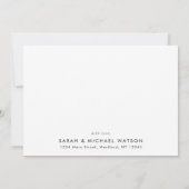 Elegant Script Calligraphy Modern Wedding Names  Bedankkaart (Achterkant)