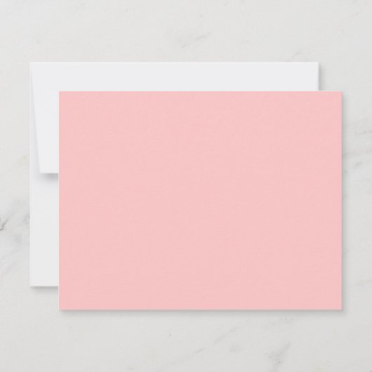 Elegant Script Calligraphy Pink Daisy Notitiekaartje (Achterkant)