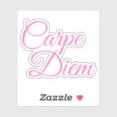 Elegant Script Carpe Diem Motivatie Sticker (Vel)