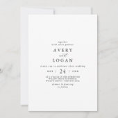 Elegant Script Casual Wedding Kaart (Voorkant)