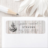 Elegant script chic bruiloft nautical anchwood etiket (Insitu)