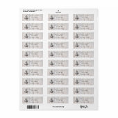 Elegant script chic bruiloft nautical anchwood etiket (Full Sheet)