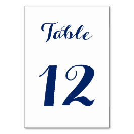 Elegant Script Chic Wit Navyblauw Huwelijksfeest Kaart