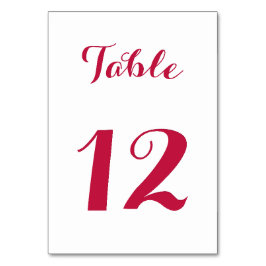 Elegant Script Chic Wit Rood Bruid Huwelijk Feest Kaart