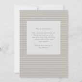 Elegant script Christmas Blessings Holiday Kaart (Achterkant)