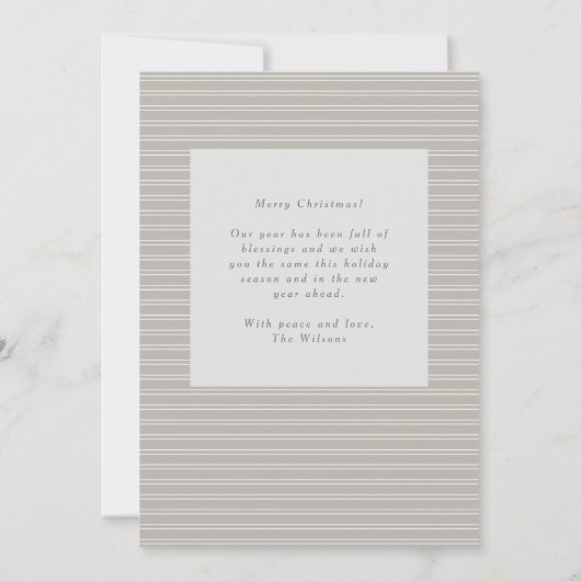 Elegant script Christmas Blessings Holiday Kaart (Achterkant)