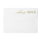 Elegant Script Class of 2016 | Goud Afstuderen (Achterkant)