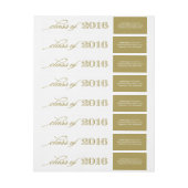 Elegant Script Class of 2016 | Goud Afstuderen (Vel)