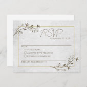 Elegant Script Classic RSVP Response Kaart (Voorkant / Achterkant)