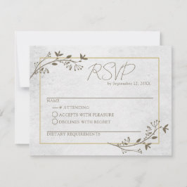 Elegant Script Classic RSVP Response Kaart