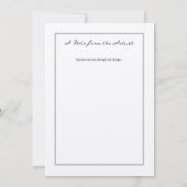 Elegant Script Classy Certificaat van Authenticite Kaart (Achterkant)