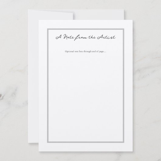 Elegant Script Classy Certificaat van Authenticite Kaart (Achterkant)