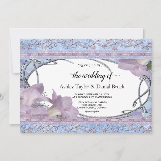 Elegant script Classy Luxury Formal Wedding Kaart (Voorkant)