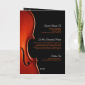 Elegant Script Classy Music Afstudeerconcert Progr (Achterkant)