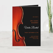 Elegant Script Classy Music Afstudeerconcert Progr (Voorkant)