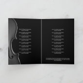 Elegant Script Classy Music Senior Recital Program (Binnen)