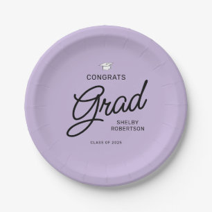 Elegant Script Congrats Afstudeerder Graduation Pa Papieren Bordje