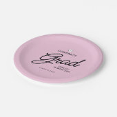 Elegant Script Congrats Afstudeerder Graduation Pa Papieren Bordje (Gekanteld)