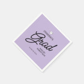 Elegant Script Congrats Afstudeerder Graduation Pa Servet (Hoek)